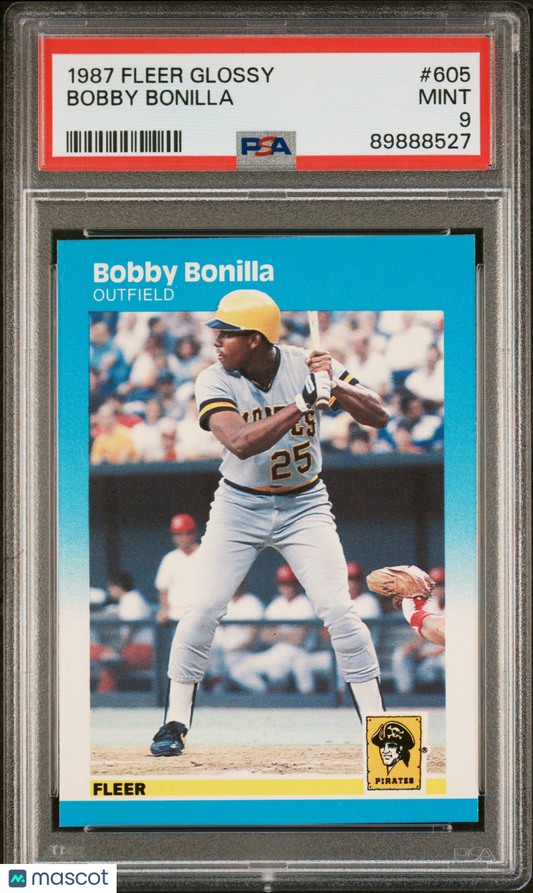 1987 Fleer Glossy Bobby Bonilla #605 PSA 9
