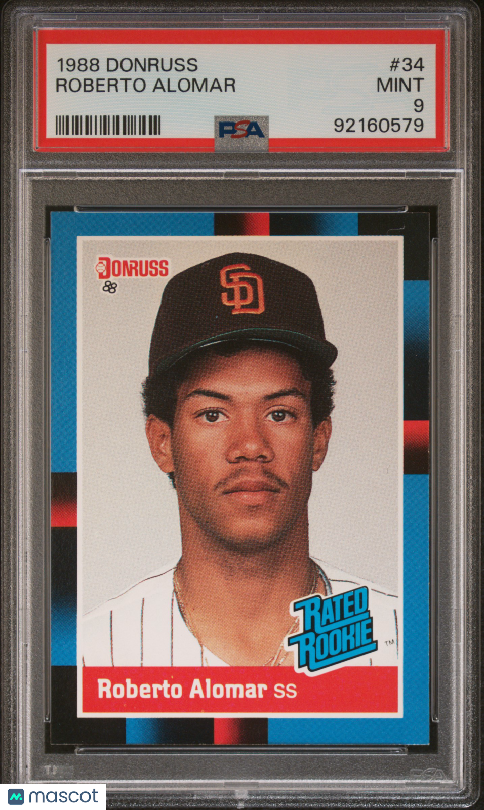 1988 Donruss Roberto Alomar #34 PSA 9