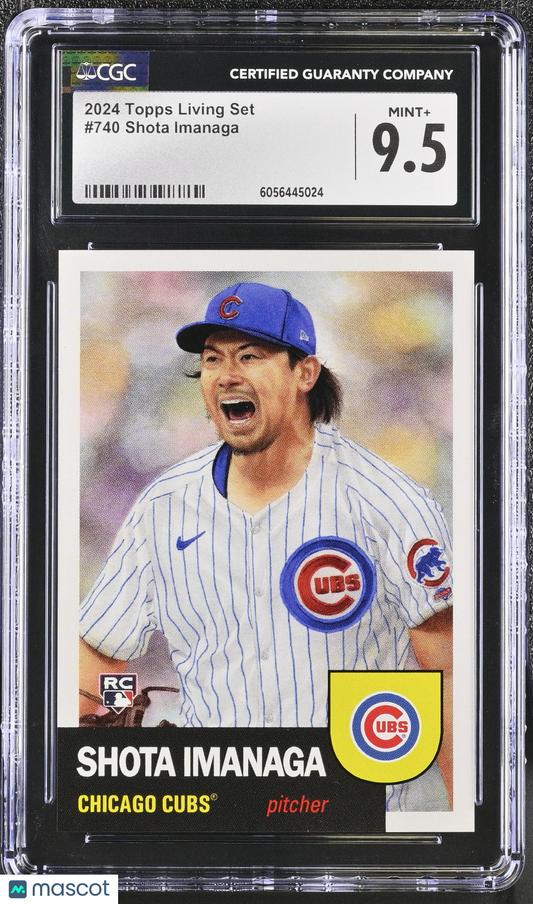 2024 Topps Living Set Shota Imanaga #740 CGC 9.5