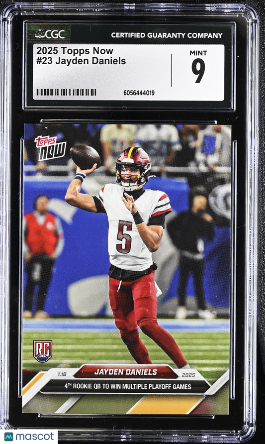 2025 Topps Now Jayden Daniels #23 CGC 9