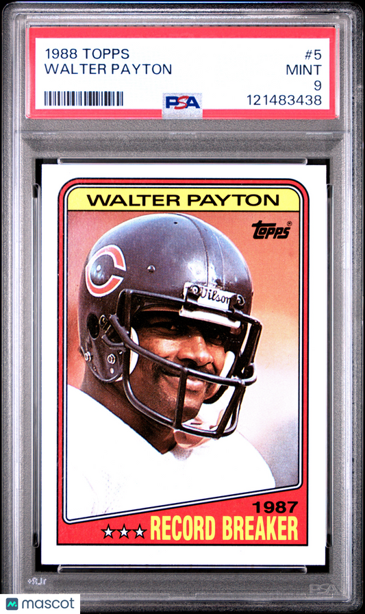 1988 Topps Walter Payton #5 PSA 9