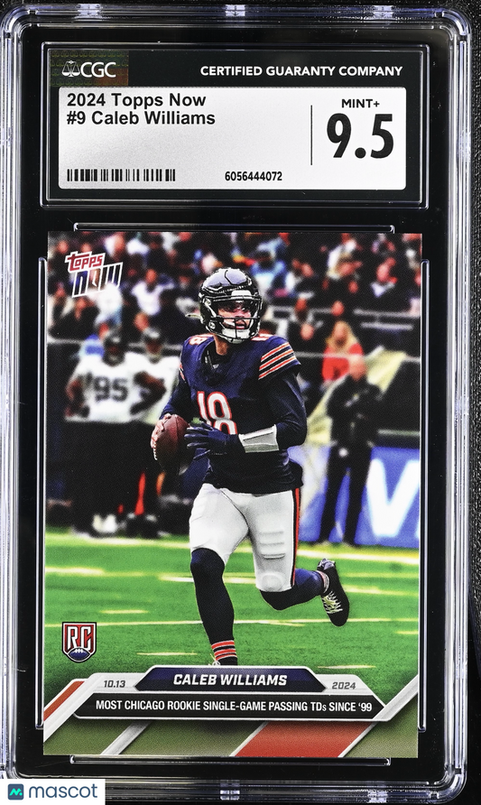 2024 Topps Now Caleb Williams #9 CGC 9.5