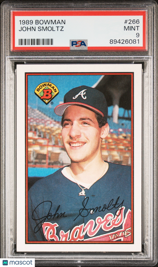 1989 Bowman John Smoltz #266 PSA 9