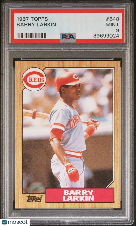 1987 Topps Barry Larkin #648 PSA 9