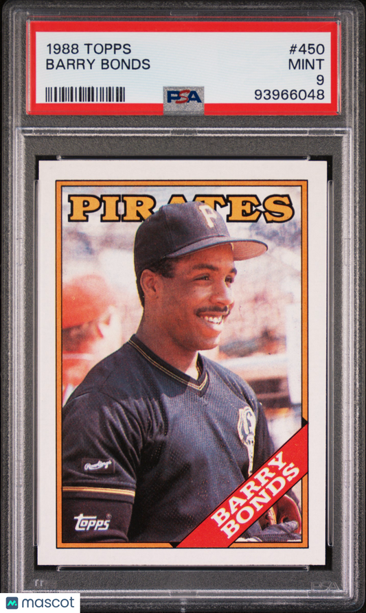 1988 Topps Barry Bonds #450 PSA 9
