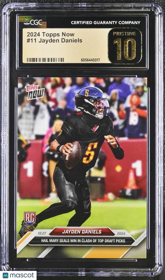 2024 Topps Now Jayden Daniels #11 CGC 10 Pristine Black Label