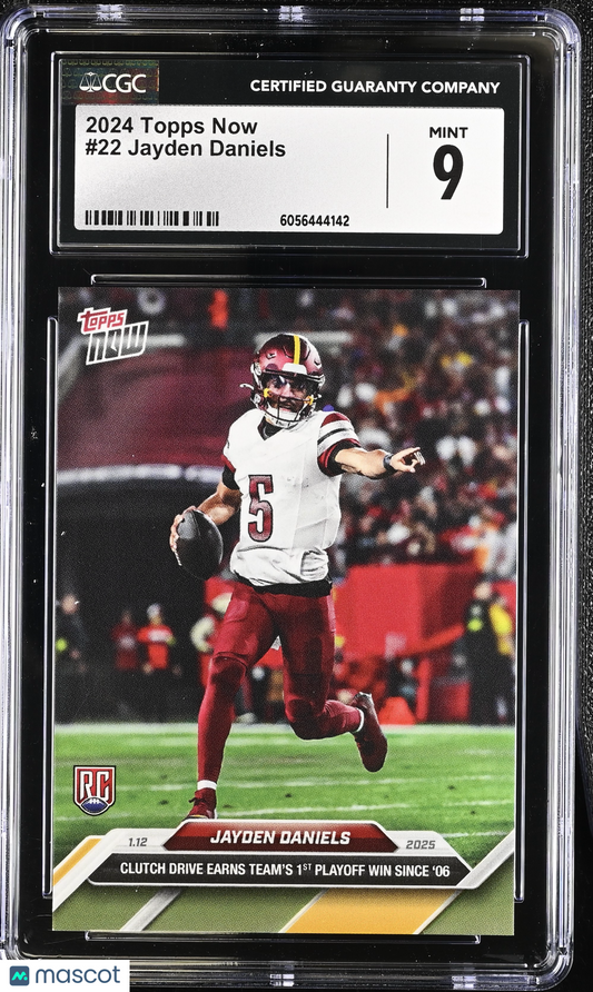 2024 Topps Now Jayden Daniels #22 CGC 9