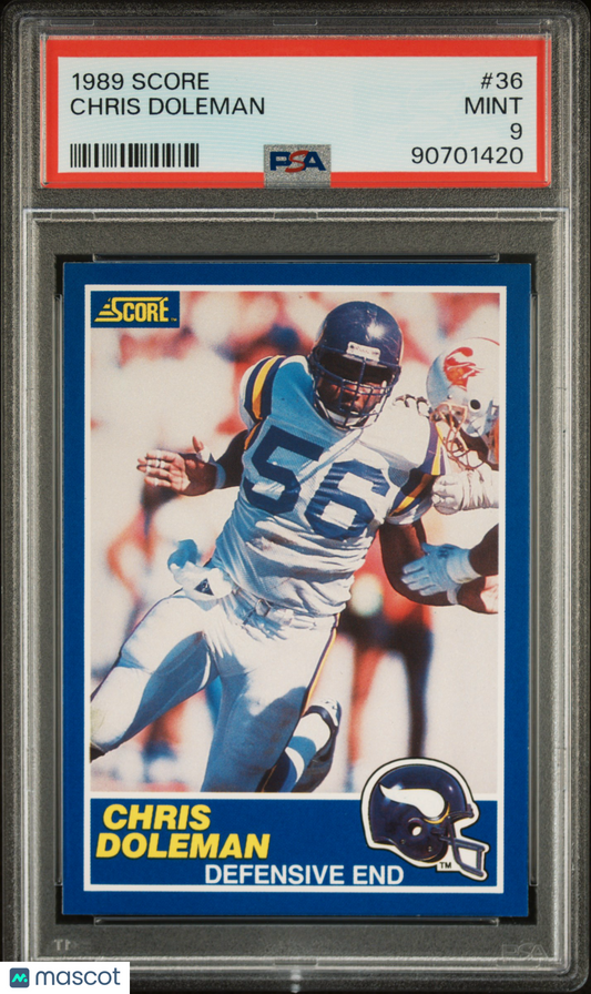 1989 Score Chris Doleman #36 PSA 9
