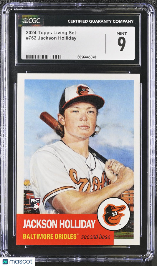 2024 Topps Living Set Jackson Holliday #762 CGC 9