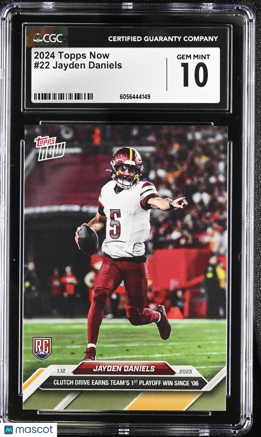 2024 Topps Now Jayden Daniels #22 CGC 10