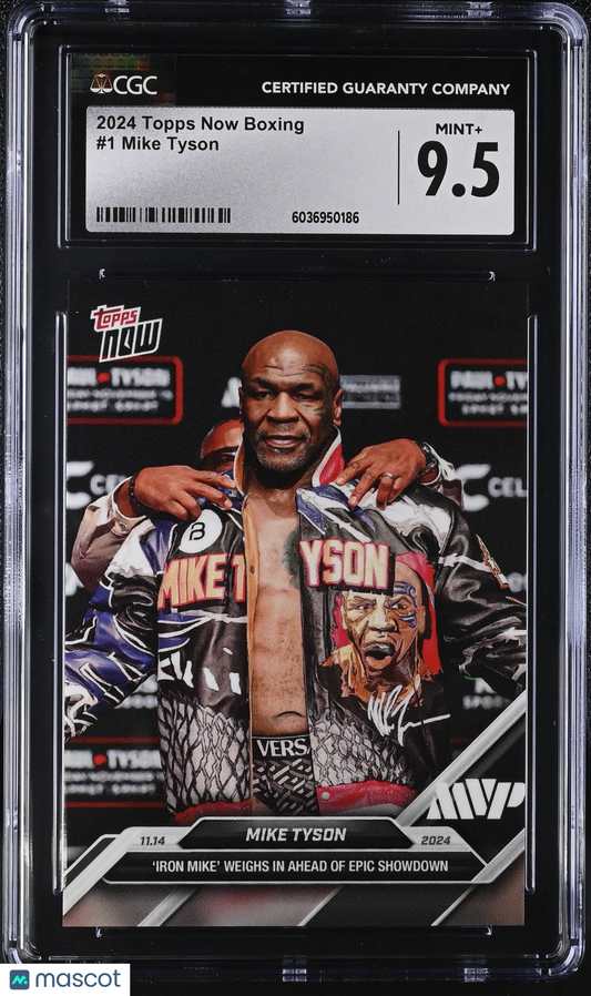2024 Topps Now Boxing Mike Tyson #1 CGC 9.5