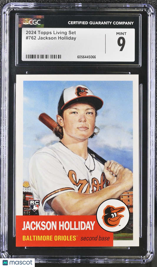 2024 Topps Living Set Jackson Holliday #762 CGC 9