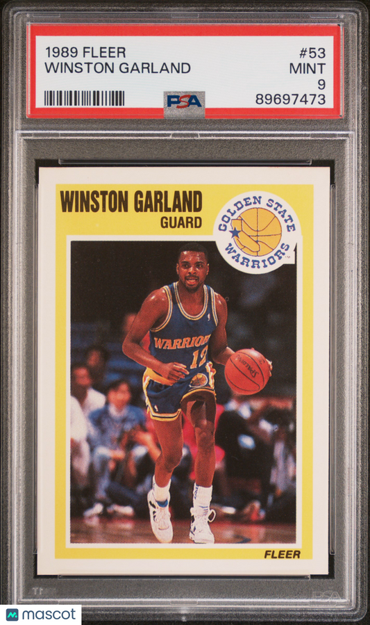 1989 Fleer Winston Garland #53 PSA 9
