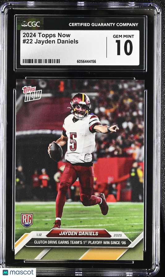 2024 Topps Now Jayden Daniels #22 CGC 10
