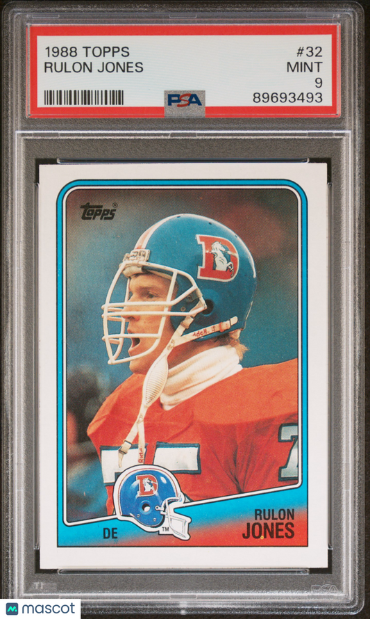 1988 Topps Rulon Jones #32 PSA 9