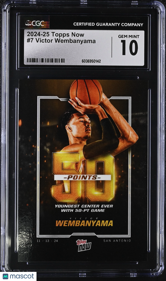 2024-25 Topps Now Victor Wembanyama #7 CGC 10
