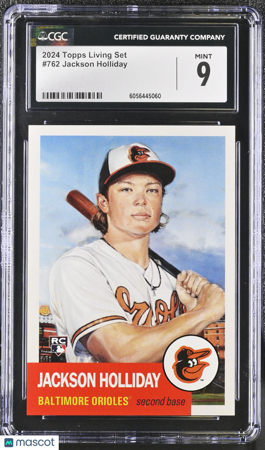 2024 Topps Living Set Jackson Holliday #762 CGC 9