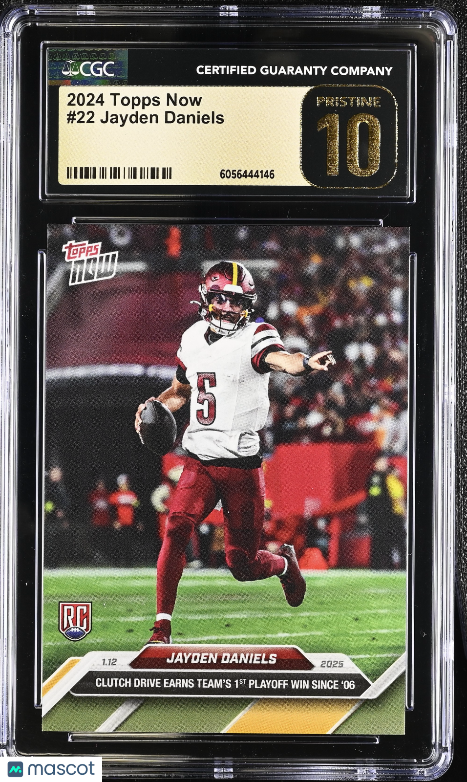 2024 Topps Now Jayden Daniels #22 CGC 10 Pristine Black Label
