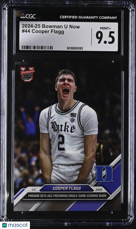 2024-25 Bowman U Now Cooper Flagg #44 CGC 9.5