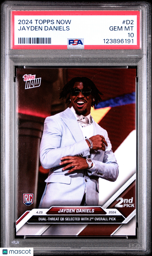 2024 Topps Now Jayden Daniels #D2 PSA 10