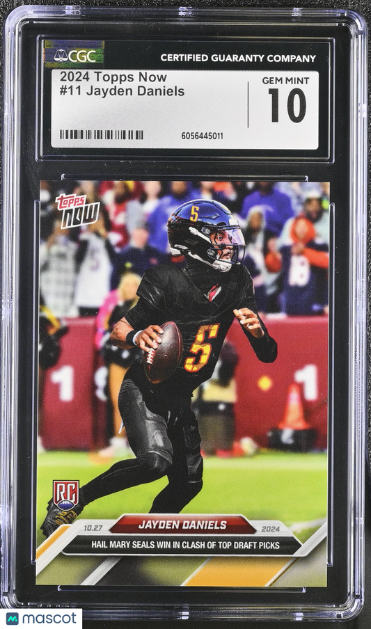 2024 Topps Now Jayden Daniels #11 CGC 10
