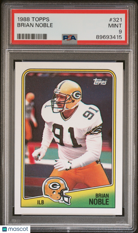 1988 Topps Brian Noble #321 PSA 9