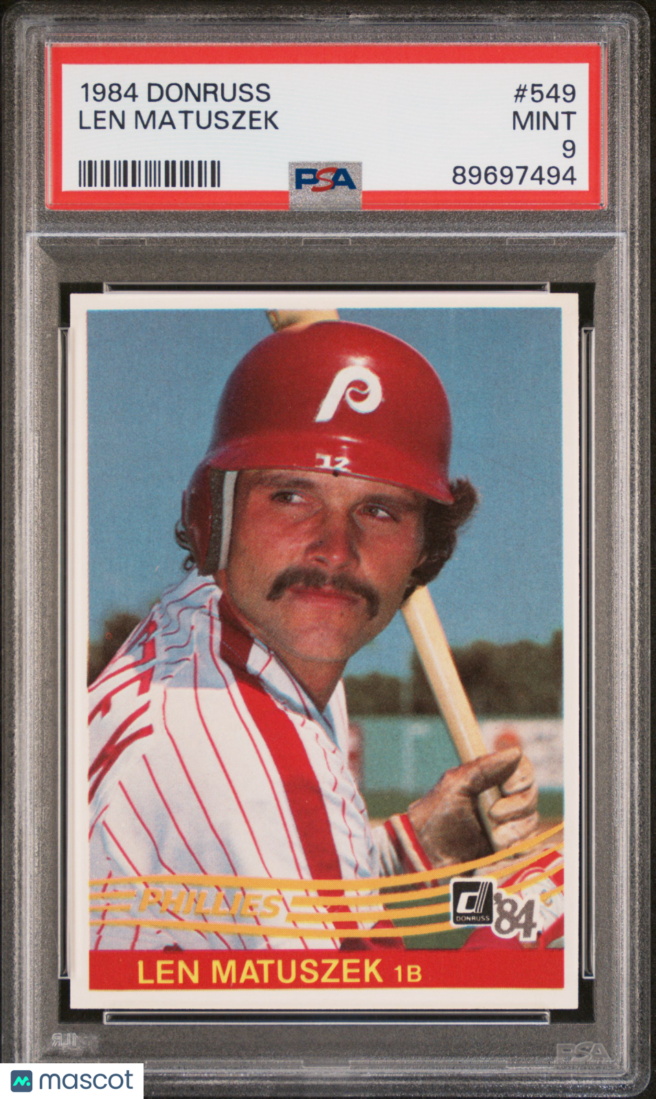 1984 Donruss Len Matuszek #549 PSA 9