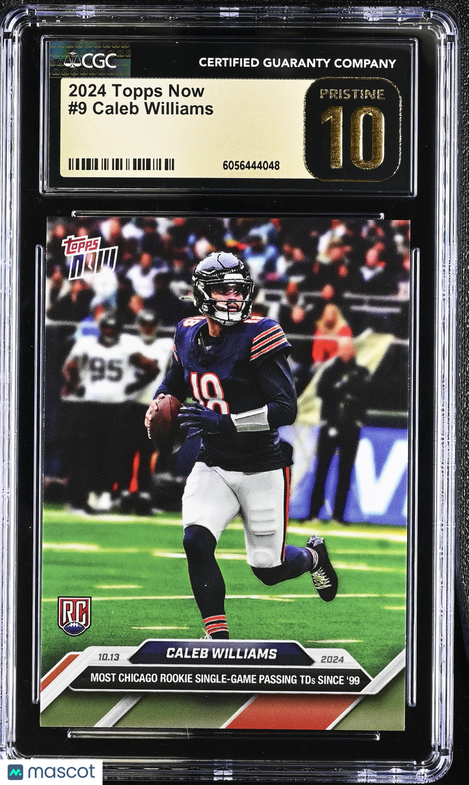 2024 Topps Now Caleb Williams #9 CGC 10 Pristine Black Label