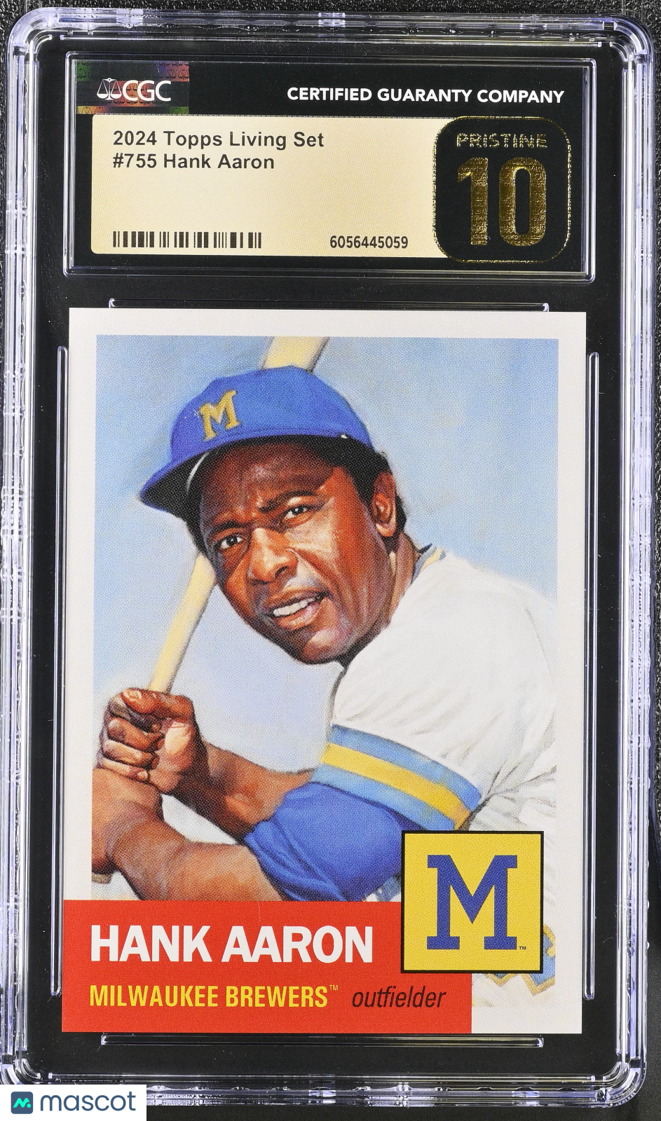 2024 Topps Living Set Hank Aaron #755 CGC 10 Pristine Black Label