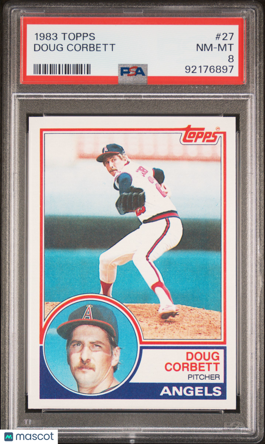 1983 Topps Doug Corbett #27 PSA 8