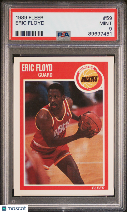 1989 Fleer Eric Floyd #59 PSA 9