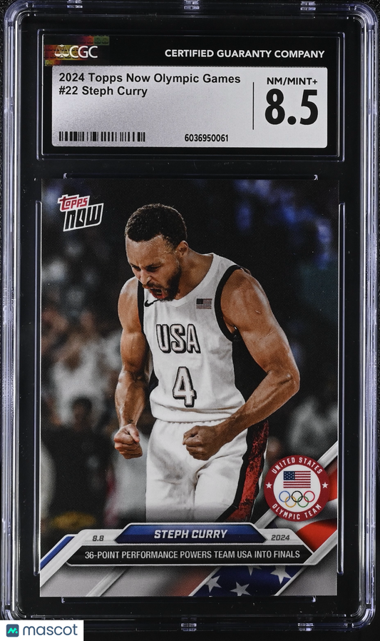 2024 Topps Now Olympic Games #22 CGC 8.5
