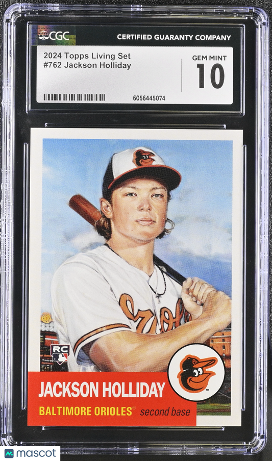 2024 Topps Living Set Jackson Holliday #762 CGC 10