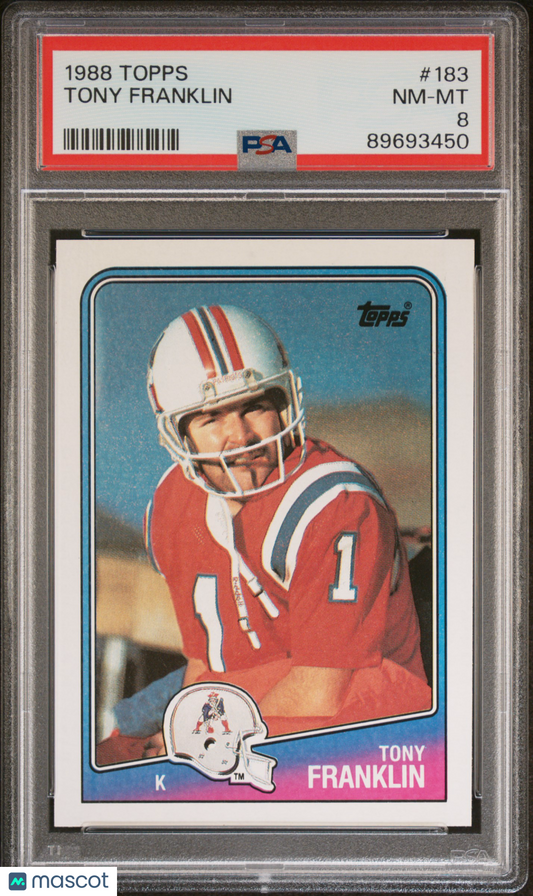 1988 Topps Tony Franklin #183 PSA 8