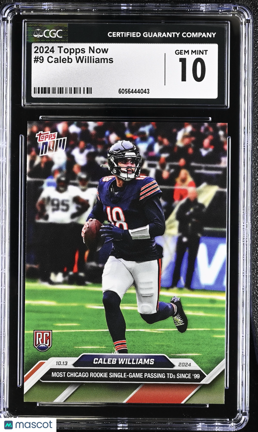 2024 Topps Now Caleb Williams #9 CGC 10