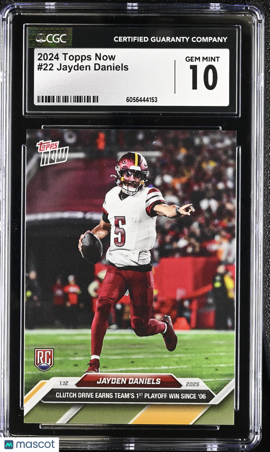 2024 Topps Now Jayden Daniels #22 CGC 10