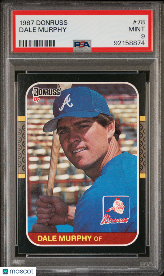 1987 Donruss Dale Murphy #78 PSA 9