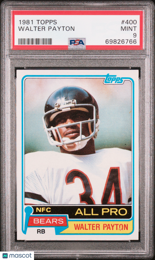 1981 Topps Walter Payton #400 PSA 9