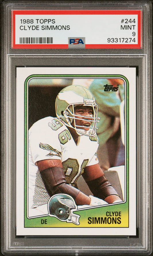 1988 Topps Clyde Simmons #244 PSA 9